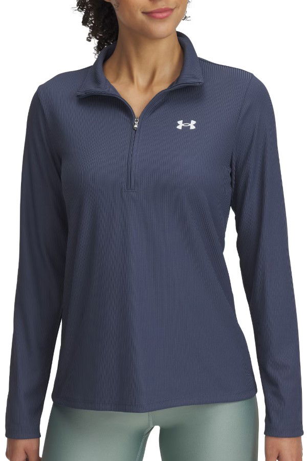 Huppari Under Armour Tech Rib 1/2 Zip Pullover Sininen | 1389857-044