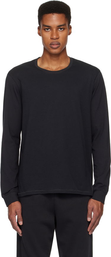 T-paita SKIMS Cotton Classic Long Sleeve T-Shirt Musta | LS-LST-6350M, 0