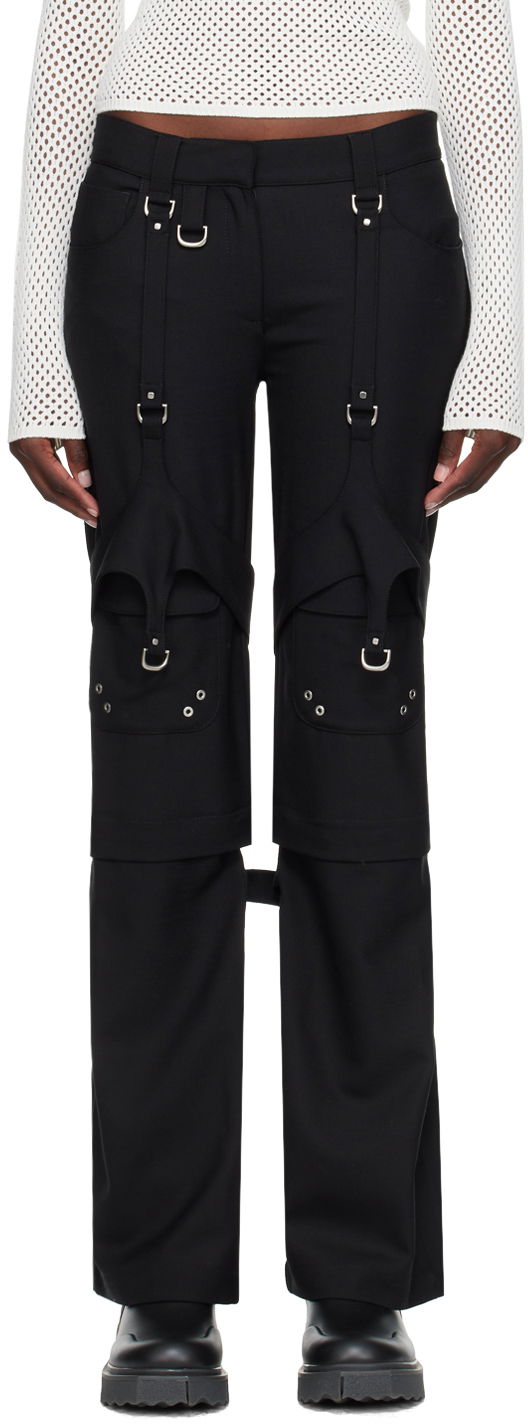Housut Off-White Black Harness Trousers Musta | OWCF020F23FAB0011000