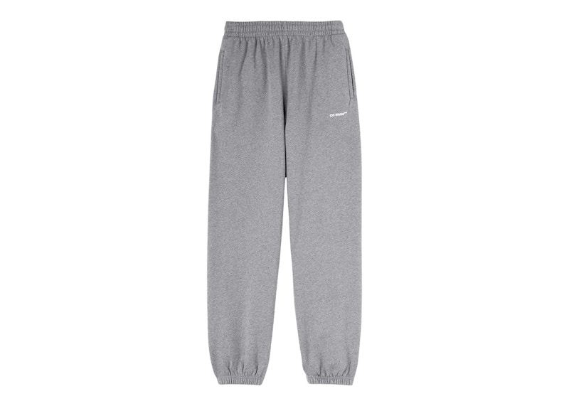 Verryttelyhousut Off-White Wave Outl Diag Slim Sweatpant Grey Harmaa | OMCH029C99FLE0110801
