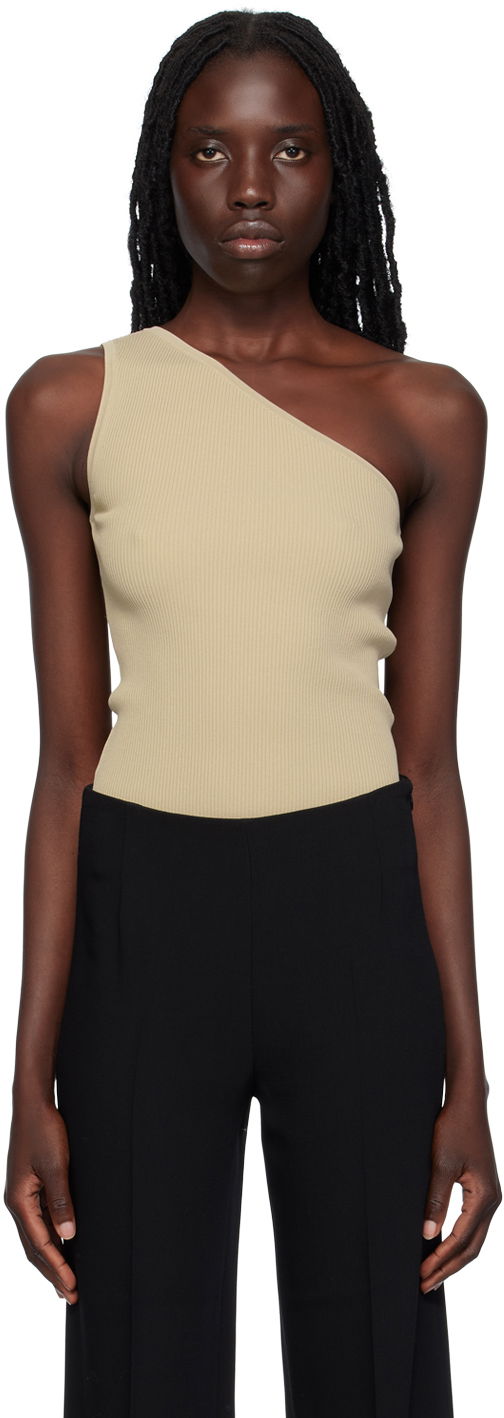 Tankkitoppi TOTEME TOTEME Women's Single-Shoulder Tank Top Beige | 233-5183-755