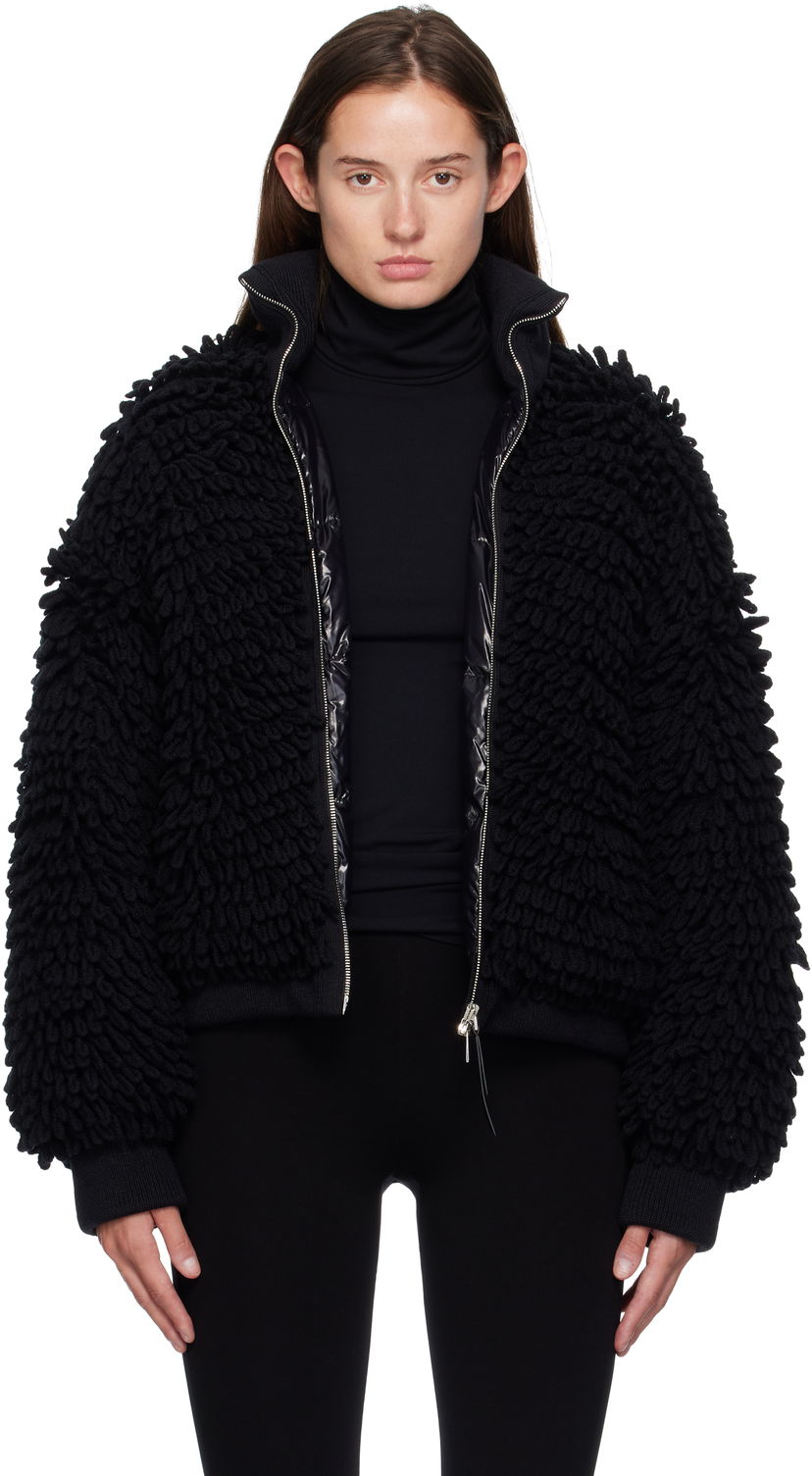 Takki Moncler EE72 Cardigan Down Jacket Musta | K24039B00004M6567
