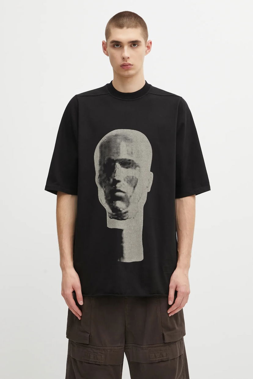 T-paita Rick Owens Rick Owens DRKSHDW Jumbo T-Shirt with Print Musta | DU02E7274.RIGEP1