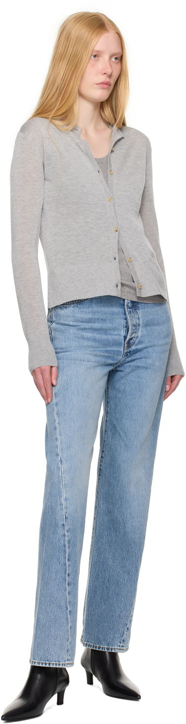 Villapaita TOTEME TOTEME Fine Knit Cardigan Harmaa | 243-WRT0329-YA0079, 3