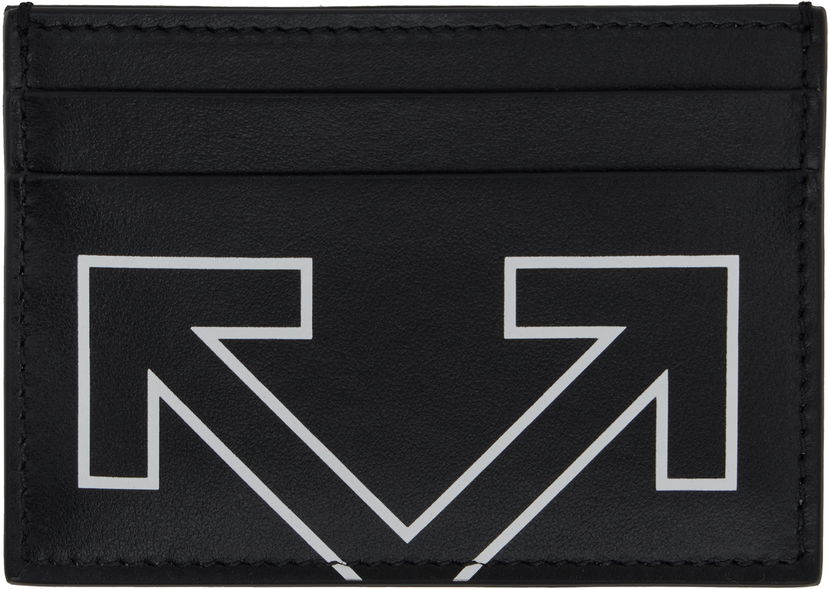 Lompakko Off-White Heritage Leather Card Holder Musta | OMND09BC99LEA0011001