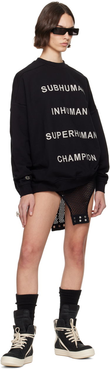 Huppari Rick Owens Rick Owens Champion Edition Jumbo Sweatshirt Musta | CW01E1669 CHFE, 3