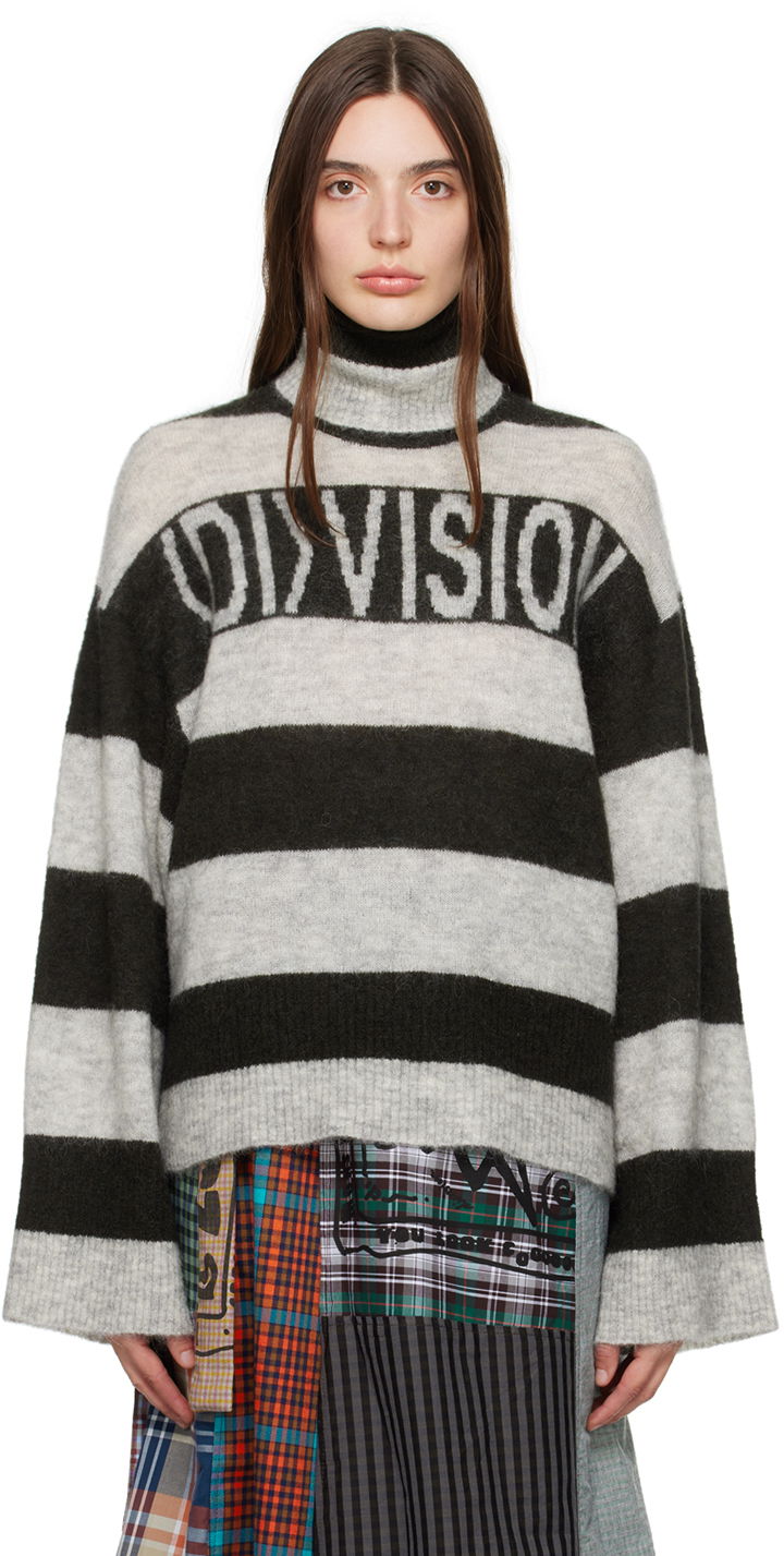Villapaita (di)vision (di)vision Striped Turtleneck Sweater Harmaa | 130006