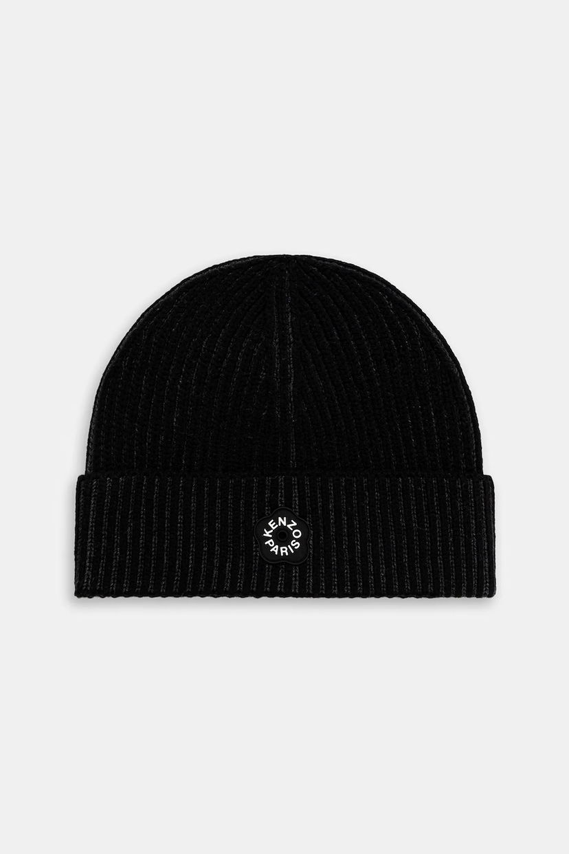 Pipo KENZO Kenzo Ribbed Beanie Musta | FF68BU200KWA