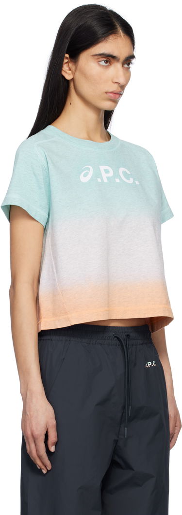 Crop top A.P.C. ASICS Edition Cloud Dip Dye Cropped T-Shirt by A.P.C. Turkoosi | COEAV-F26482, 1
