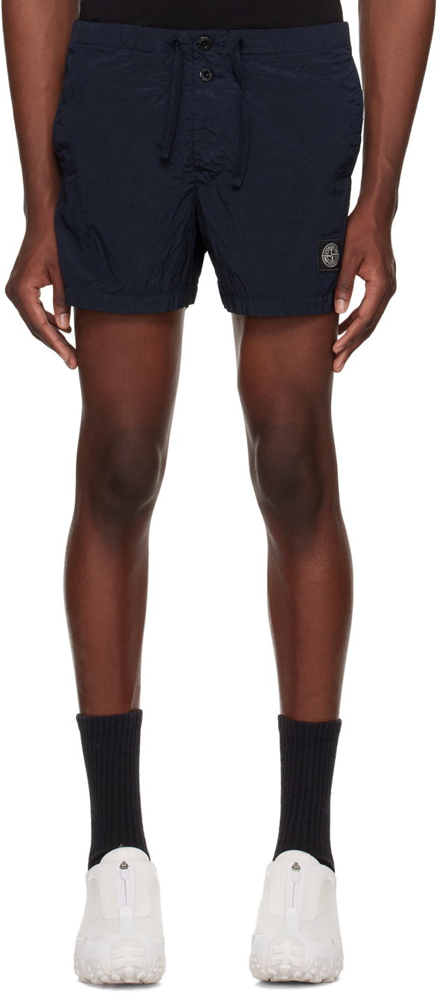 Uimapuvut Stone Island Patch Swim Shorts Tummansininen | 8015B0643