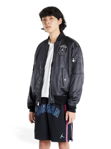 Bomber-takki Jordan Paris Saint-Germain MA-1 Jacket Musta | DB6492-010