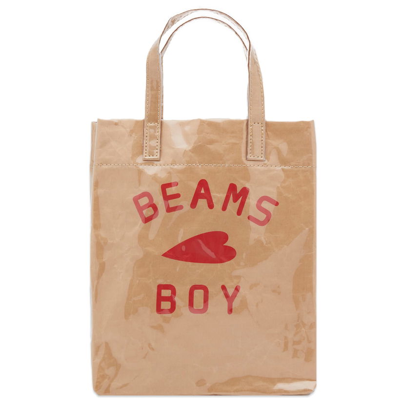 Kangaskassi BEAMS Logo Shop Bag Beige | 13610226706-20