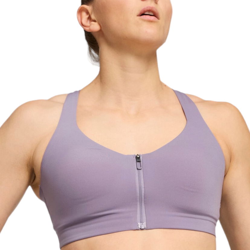 Rintaliivit Puma Puma PWR SHAPELUXE Zip Front Sports Bra Violetti | 525881-30