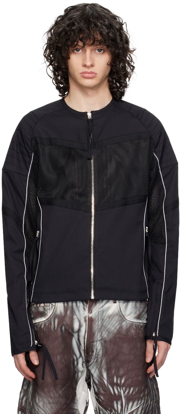 Takki Kanghyuk Lock Stitch Jacket Musta | PE24SSJK03