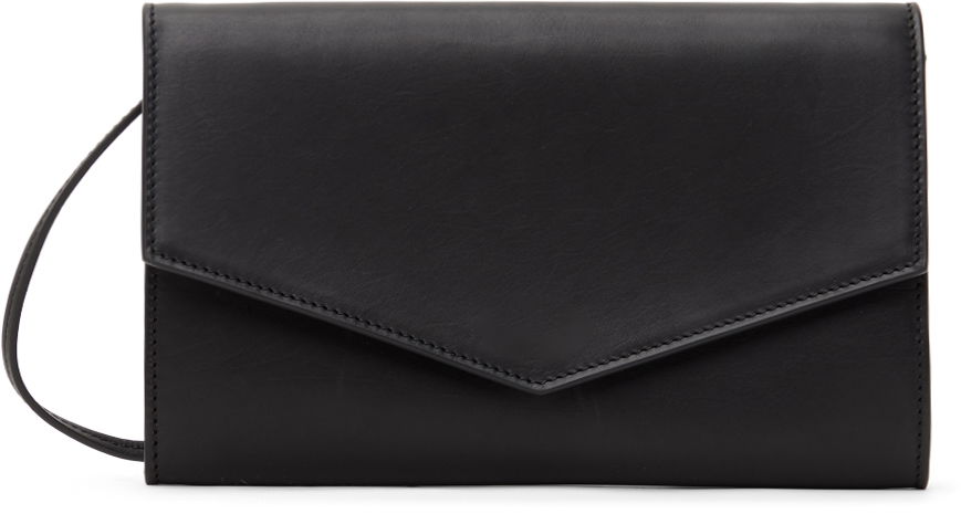 Käsilaukku The Row Envelope Leather Clutch Musta | W1600-L114, 0