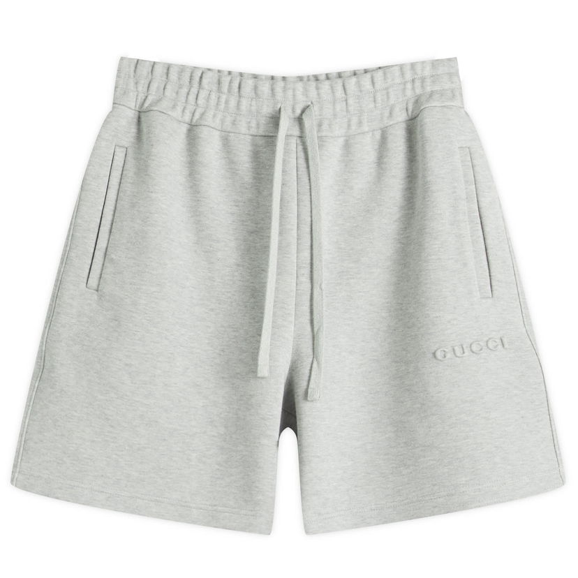 Shortsit Gucci Gucci Men's Sweat Shorts, Size Large Harmaa | 814839-XJG2E-1056