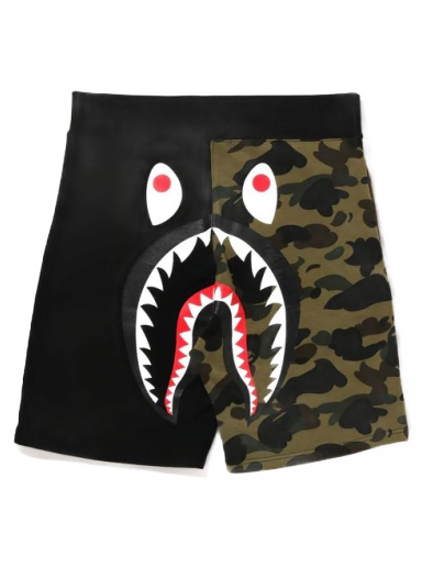 Shortsit BAPE 1st Camo Back Shark Sweat Shorts Vihreä | 1I20-153-004
