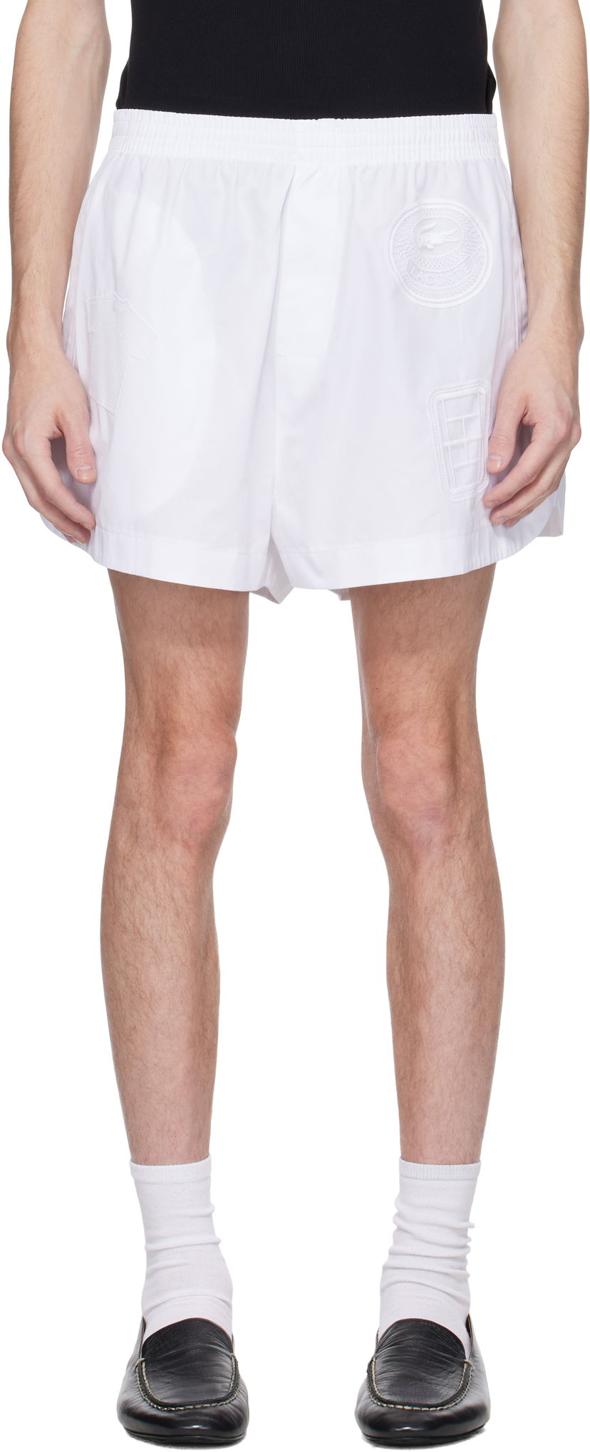 Shortsit Lacoste Lacoste Runway Badge Shorts Valkoinen | GH7420