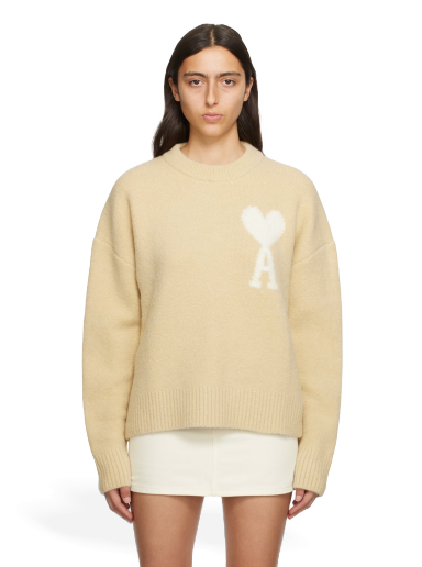 Villapaita AMI Sweater Beige | UKS025.KN0032