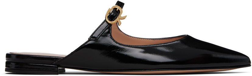 Tennarit ja kengät Gianvito Rossi Jane Ribbon Slide Loafers Musta | G95582-05RIC-NUI