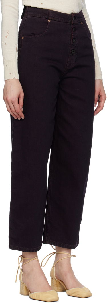 Jeans Maison Margiela MM6 Maison Margiela Barrel-Leg Jeans Burgundia | S52LA0268 M30032, 1
