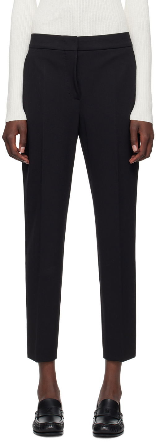 Housut Max Mara Max Mara Women's Slim Fit Dress Trousers Musta | 2421786021