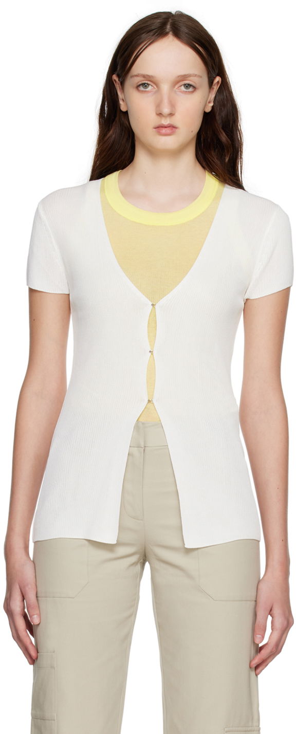 T-paita BEC + BRIDGE BEC + BRIDGE Tilda Knit Top Valkoinen | H22-20908