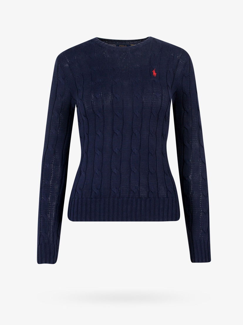 Villapaita Polo by Ralph Lauren Cable Knit Sweater Sininen | 211910421003