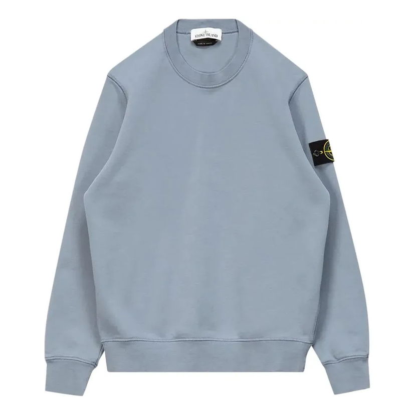 Villapaita Stone Island Stone Island Crewneck Sweatshirt with Patch Logo Sininen | 741563051-V0046