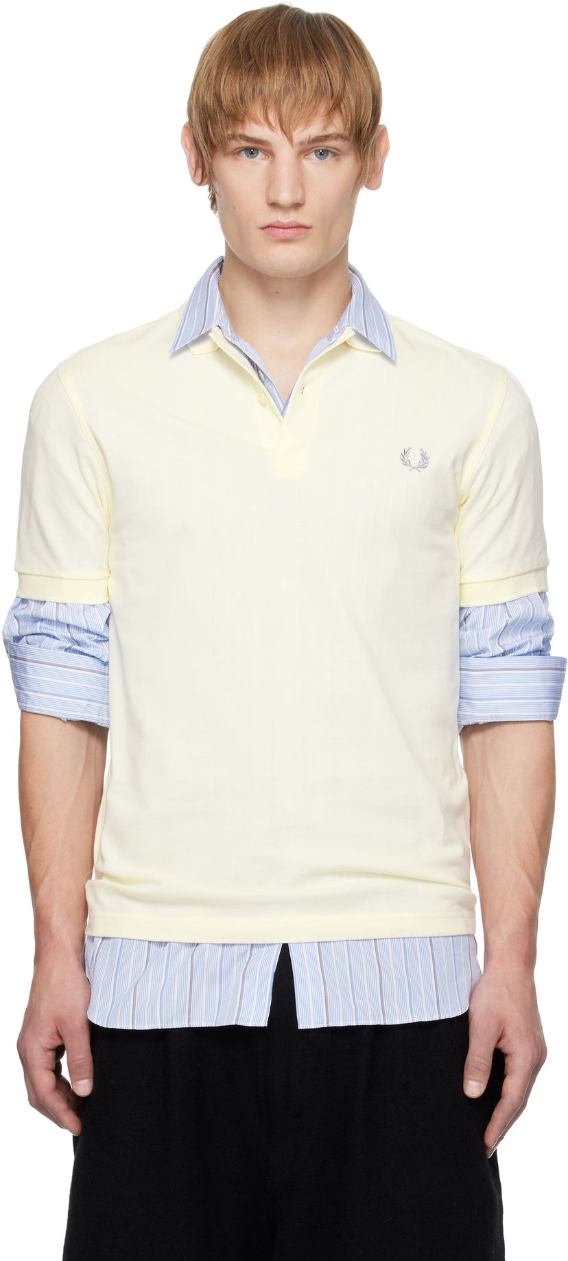 Poolopaita Comme des Garçons Shirt 'Freedom Is Energy' Polo Keltainen | FN-T501B-W24