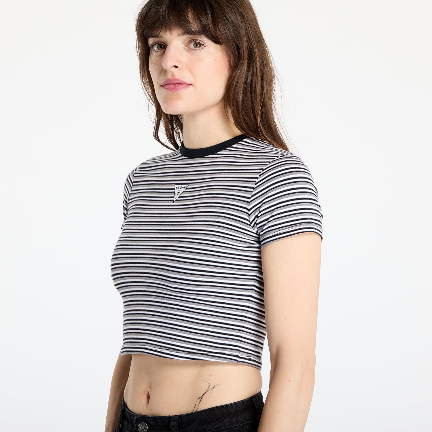 Crop top GUESS GUESS Originals Go Core Stripe Baby Print Crop Top Monivärinen | W5GI57J1314-S781, 1