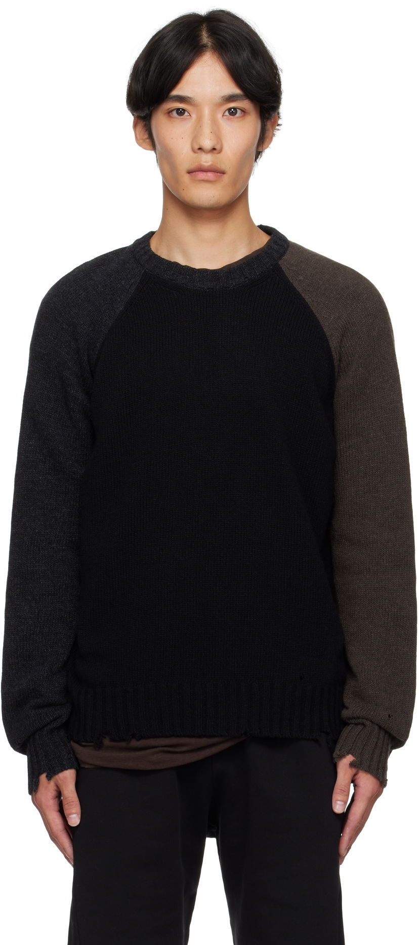 Villapaita Maison Margiela MM6 Maison Margiela Crewneck Sweater Musta | SH2HL0028 M13160