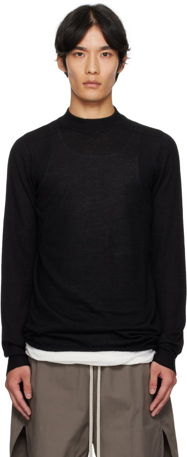 Villapaita Rick Owens Rick Owens Concordians Level Lupetto Sweater Musta | RU02E1625 WS, 0