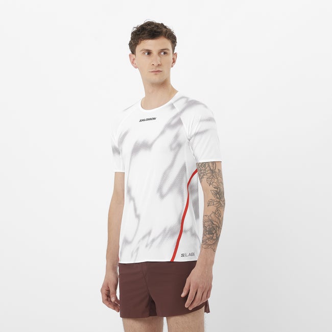 T-paita Salomon S/LAB Speed T-Shirt Valkoinen | LC2693400