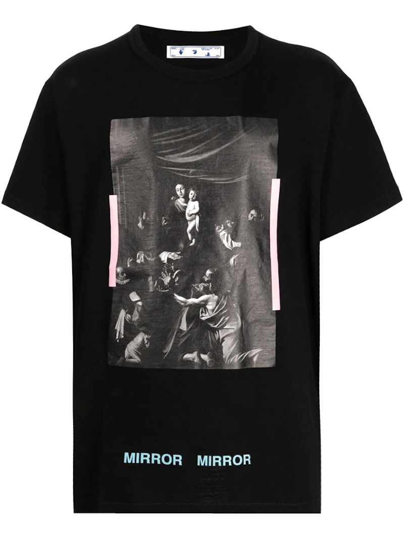 T-paita Off-White Caravaggio Paiting Tee Black Musta | OMAA002G20JER0121088