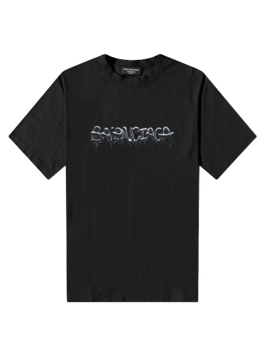T-paita Balenciaga Slime T-shirt Musta | 612966TLVF11069