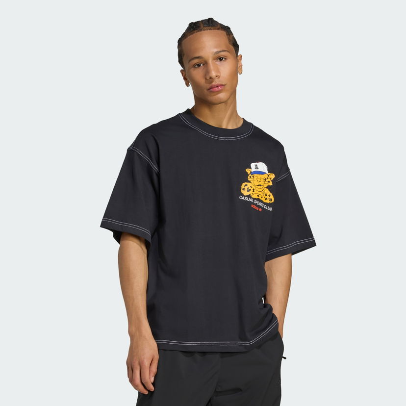T-paita adidas Performance Oversized T-Shirt Musta | JW0159