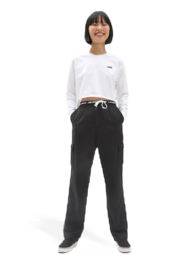 Crop top Vans Cropped T-Shirt Valkoinen | VN0A4OUQWHT