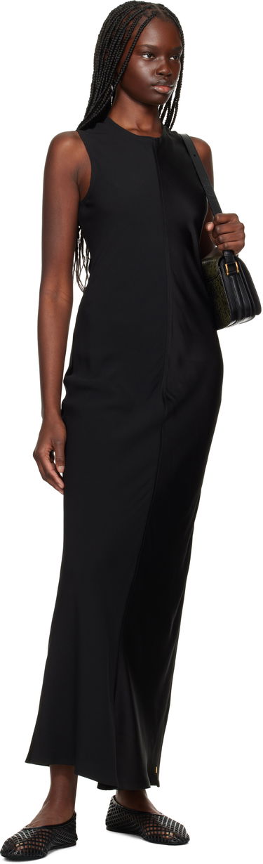 Mekko AMI AMI Paris Straight Maxi Dress Musta | FDR366.AC0014, 3