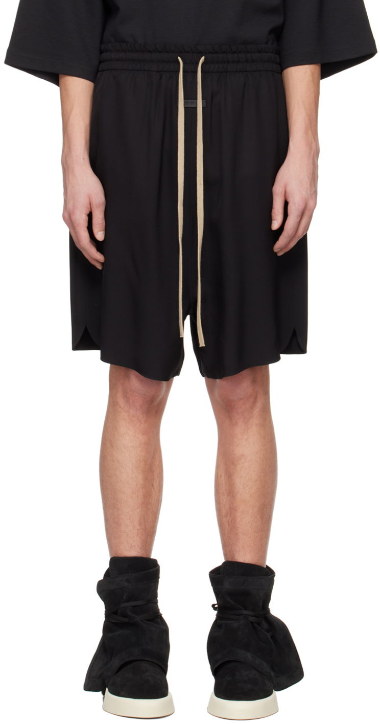 Shortsit Fear of God Black Relaxed Shorts Musta | FG840-341SIW