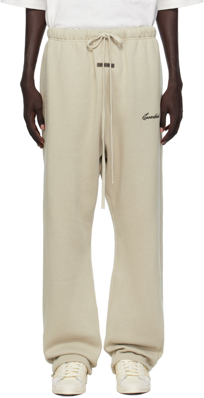 Verryttelyhousut Fear of God Fear of God ESSENTIALS Relaxed Fleece Piping Sweatpants Beige | 130SP258066F