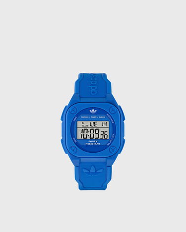 Katsella adidas Originals Shock Resistant Digital Watch with Chronograph, Timer, Alarm, Resin Case and Strap Sininen | AOST25030, 0
