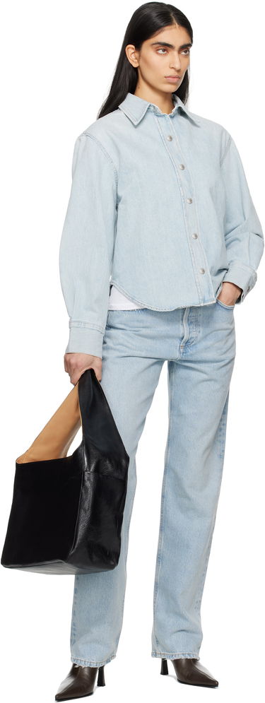 Paita AGOLDE AGOLDE Laurel Denim Button-Up Shirt Sininen | A7358-3018, 3