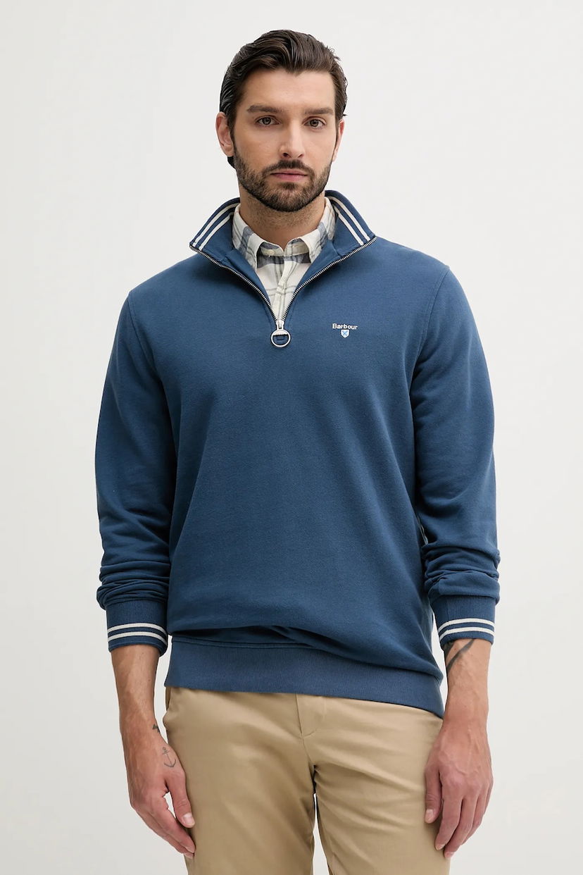 Huppari Barbour Barbour Rosford Half Zip Sweatshirt Sininen | MOL0701