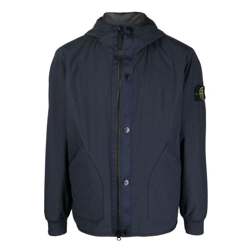 Tuulitakki Stone Island Stone Island Logo-Appliquéd Hooded Jacket Sininen | 791541027-V0020