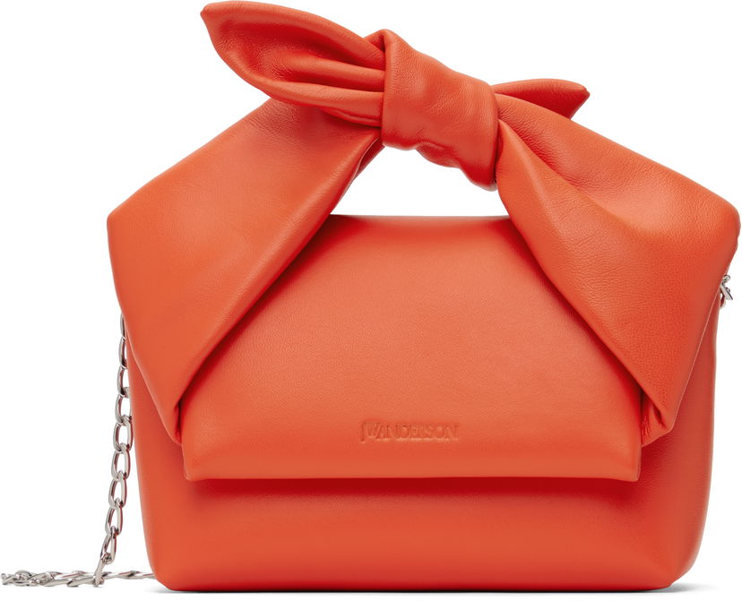 Olkalaukku JW Anderson JW Anderson Small Bow Twister Top Handle Bag Oranssi | HB0699-LA0355