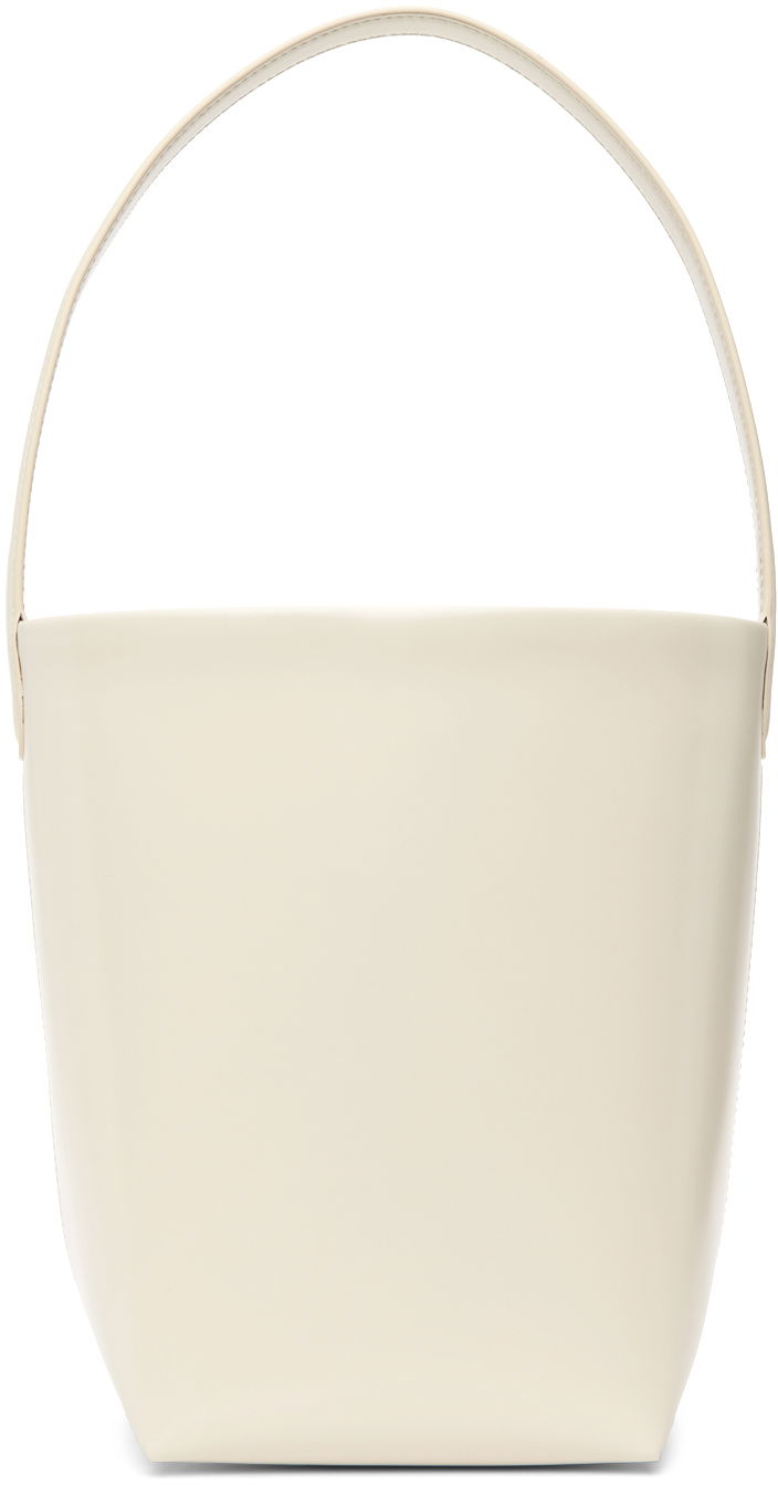 Kangaskassi The Row Off-White Small N/S Park Tote Beige | W1314-L61