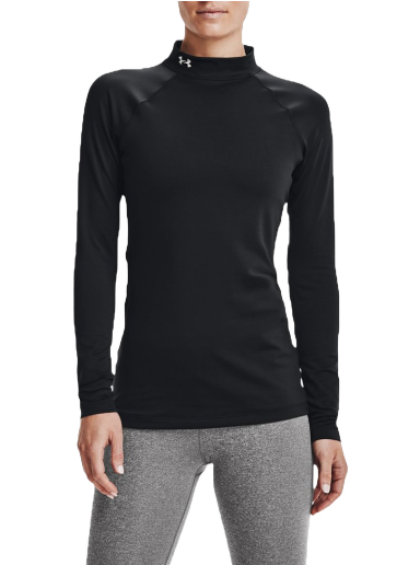 T-paita Under Armour ColdGear® Authentics Mock Neck Tee Musta | 1368702-001