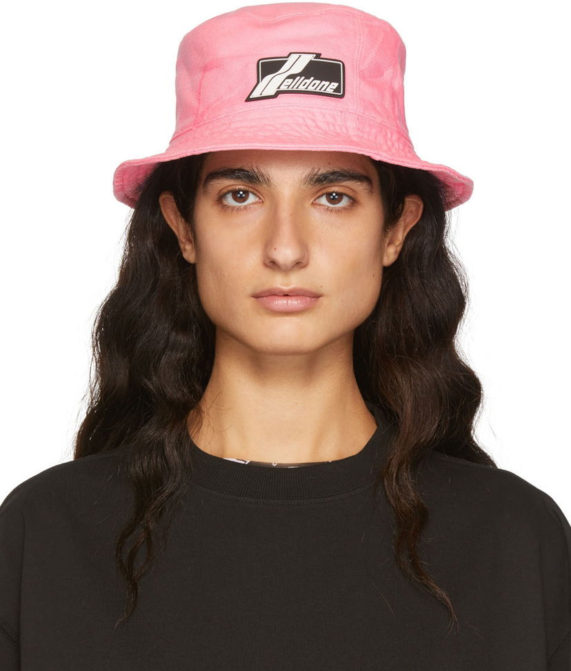 Hattu We11done Denim Bucket Hat Vaaleanpunainen | WD-AH1-22-415-U-PK