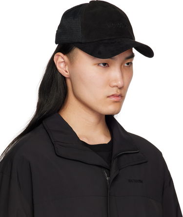 Korkki We11done We11done Suede Logo Cap Musta | WD-AH0-25-429-U-BK, 1